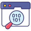 código binario icon