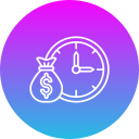 el tiempo es dinero icon