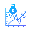 gráfica de ingresos icon