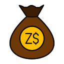 dólar de zimbabwe icon