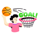 portería de baloncesto 