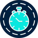 reloj de neón icon