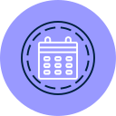 calendario de neón icon