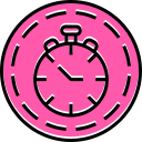 reloj de neón icon