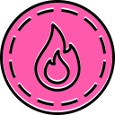 fuego de neón icon