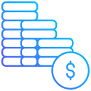 stock de monedas icon