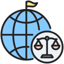 derecho internacional icon