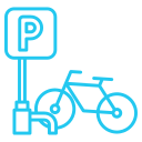 estacionamiento de bicicletas icon