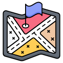 bandera del mapa icon