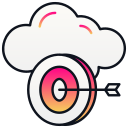 objetivo de la nube icon