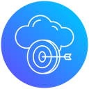 objetivo de la nube icon