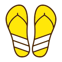 Flip flops icon