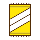 Beach towel icon