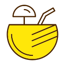 Coconut drink icon