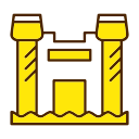 Sand castle icon