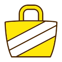 Beach bag icon