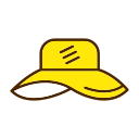 Beach hat icon
