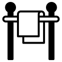 toalha pendurada 