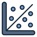 diagrama de dispersión icon