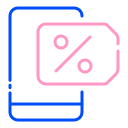 descuento móvil icon