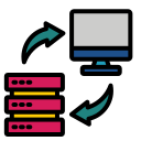 transferencia de datos icon