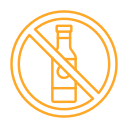 sin alcohol icon