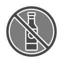 sin alcohol icon