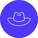 sombrero de vaquero icon