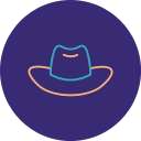 sombrero de vaquero icon