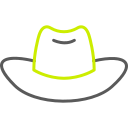 sombrero de vaquero icon