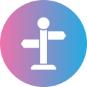 Direction sign icon