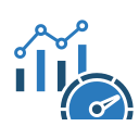 métricas de rendimiento icon