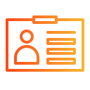 tarjeta de identificación icon