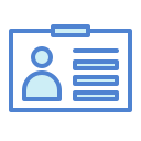 tarjeta de identificación icon