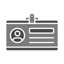 tarjeta de identificación icon