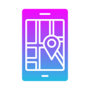mapa móvil icon