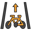 carril de bicicletas icon