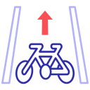 carril de bicicletas icon