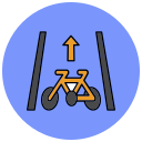 carril de bicicletas icon