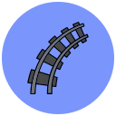 vía del tren icon