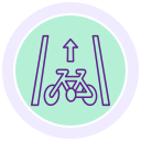 carril de bicicletas icon