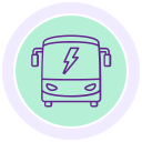 autobús eléctrico icon