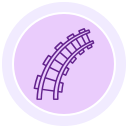 vía del tren icon