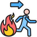 salida de incendios icon