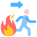 salida de incendios icon