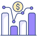 gráfico de acciones icon