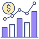 gráfico de acciones icon