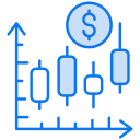 gráfico de velas icon