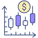 gráfico de velas icon
