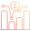 gráfico de acciones icon